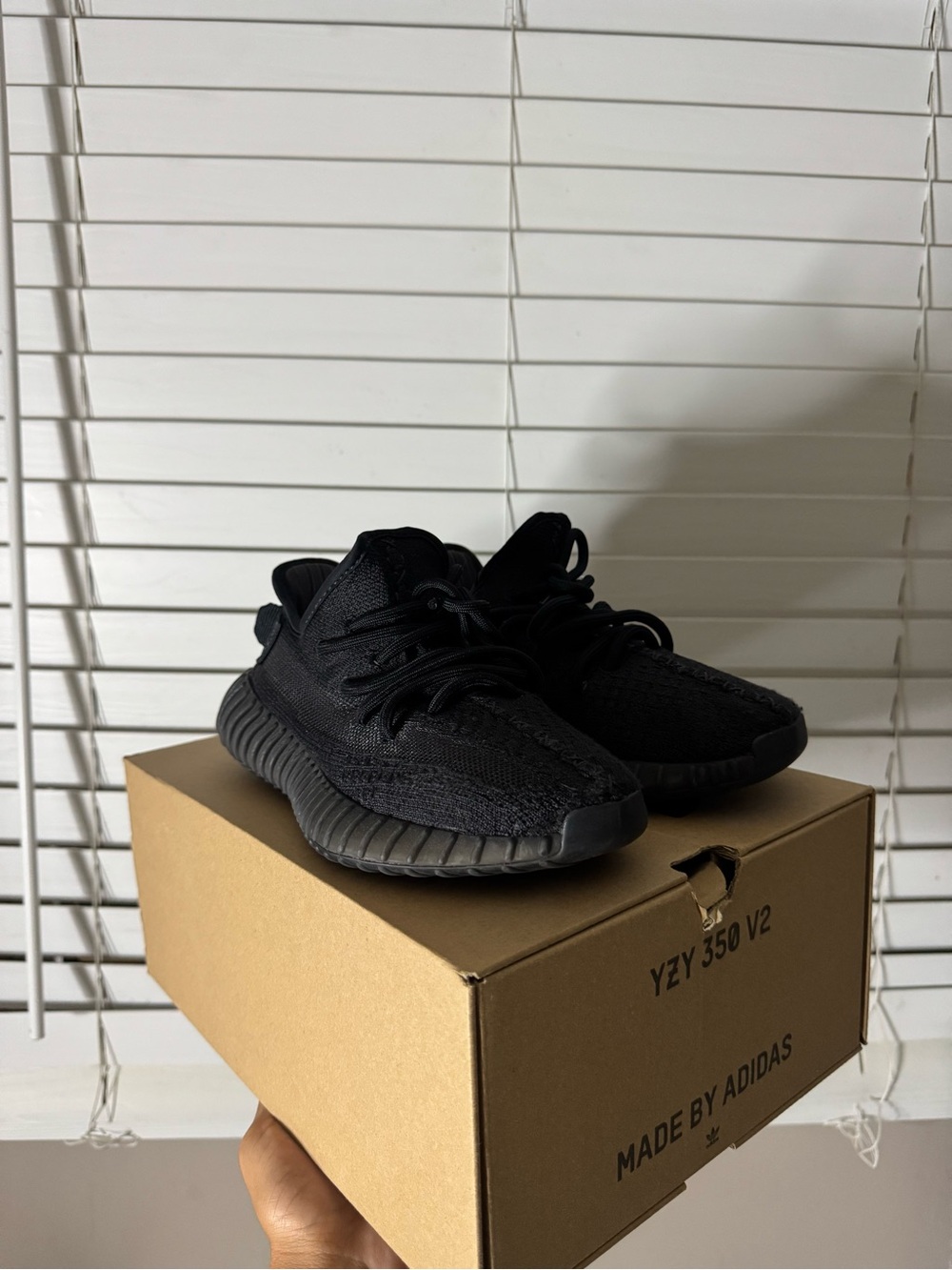 adidas Kids Black Knit Sneaker - YZY Style